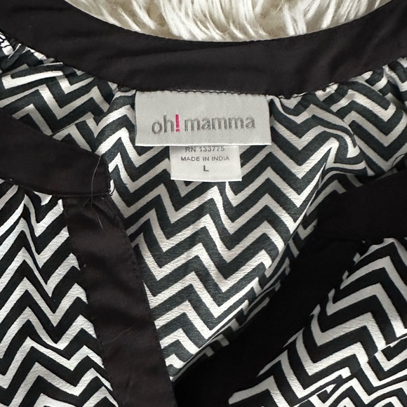 Maternity blouse with tie string - Picture 3 of 4